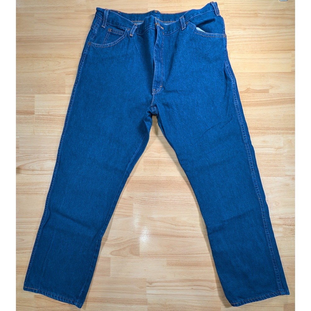 Dickies Mens Straight Leg Jeans 40x32 Dark Wash Blue Denim 100% Cotton C993RB5